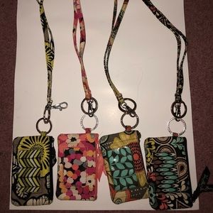 Vera Bradly lanyard and wallet
